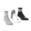 Adidas Cushioned SportsWear Mid 3 ζεύγη (White-Black-Gray)-IC1318