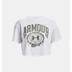 Under Armour Collegiate Crop SS T-Shirt (Λευκό)-1379402-100