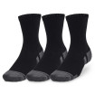 Under Armour Training Performance Cotton 3pk Mid Socks (Black)-1379530-001