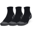 Under Armour Unisex Performance Cotton 3-Pack Quarter Socks (Black)-1379528-001