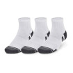 Under Armour Unisex Performance Cotton 3-Pack Quarter Socks (White)-1379528-100