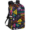 JAKO Backpack Tropicana-(Black-Multicolour)-1811-620-0
