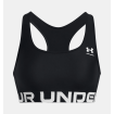 Under Armour Women's HeatGear® Mid Branded Sports Bra (Black)-1383544-001