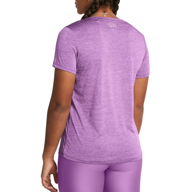Under Armour Women's Tech Twist V-Neck Short Sleeve (Purple)-1384227-560