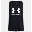 Under Armour Men's Sportstyle Logo Αμάνικο (Μαύρο/Λευκό)-1382883-001