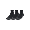 Under Armour Performance Tech Quarter Socks 3-Pack (Black)-1379510-001