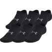 Under Armour Unisex Essential 6-pack No-Show Socks (Black)-1382611-001