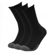 Under Armour HeatGear Tech Crew Socks 3-Pack (Black)-1346751-001