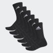 Adidas Cushioned Crew 6 pairs (Black)-DZ9354