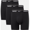 Nike Cotton Strech Ανδρικά Boxer 3 Pack (Μαύρο)-1007-UB1