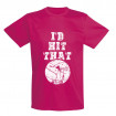 T-shirt with Volleyball Logo Hit That (Wine Red)-VHST6