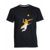 T-shirt with Volleyball Logo Serve (Black)-VHST2