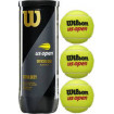 Wilson US OPEN XD TBALL 3 Ball Can Tennis (Yellow)-WRT106200