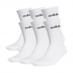 Adidas Half-Cushioned Crew Socks 3 Pairs (White)-GE1379