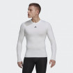 Adidas Performance TechFit Training Long-Sleeve Top (White)-HJ9926