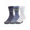 Under Armour Unisex HeatGear® Novelty Socks 3pk (White/Blue/Purple)-1362046-767)