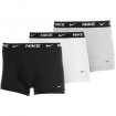 Nike Cotton Strech Ανδρικά Boxer 3 Pack Trunk Shorty  KE1008-MP1-(Μαύρο-Λευκό-Γκρί)