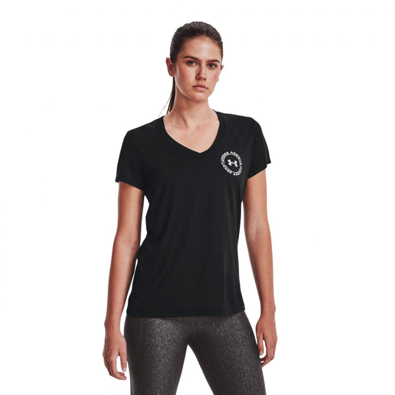 Under Armour Tech Solid LC Wommen's T-Shirt (Black)-1373051-001