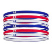 Under Armour Mini Headbands (6pk)-(White-Red-Blue)-1286016-400