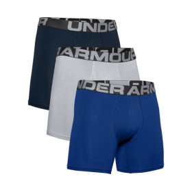 Under Armour Charged cotton 6in Men's Boxer 3 pack  (Black/Anthracite/Gray)-1363617-012